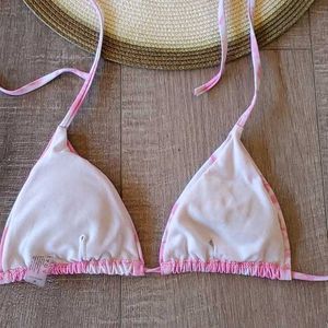 Pink Tie-Dye Bikini Top