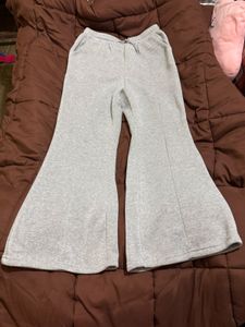 Gray Sweatpants Bell Bottom