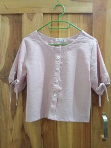 Striped Tie Sleeve Top