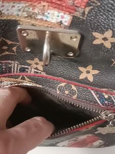 LV Brown Leather Small Backpack cum hand bag...