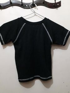 Black Printed Crop Top