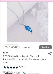 Giva 92.5 Mystic Pendant Necklace