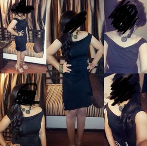Classy One/Off Shoulder Black Dress