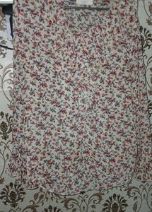 Floral Print Tunic Top