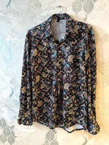 Gucci Print Button-Down Shirt Brand New