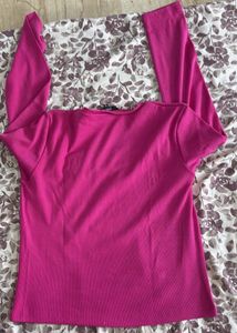 Pink Long Sleeve Top