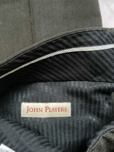 John Player Men Brown Viscose Slim fit Trouser