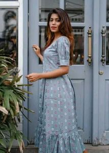 Floral Print Button-Down Dress