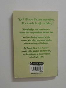 Comedy Of Errors (Pocket Classic) by Shakespeare