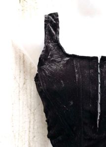 Black Velvet Corset Top