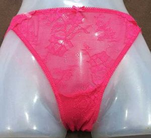 Pink Lace Thong Panty 💚