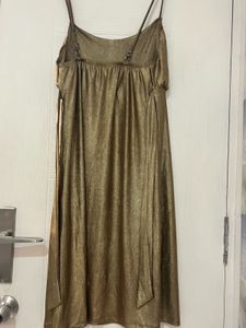 Party Wear Golden Shimmer Dress