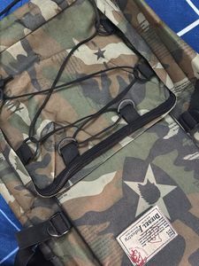 Travel Backpack Army Print