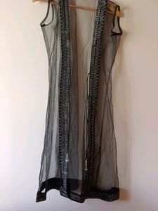 Shrug Net Lace Work Free Size