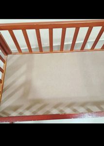Babyhug Wooden Cot