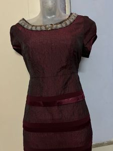 Pintrest Marron Layered Bodycott One Piece