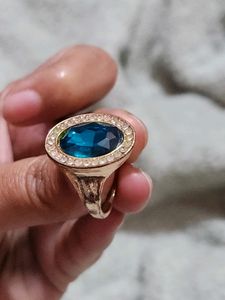 Shein Rose Gold Bluestone Ring