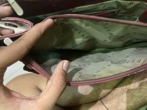 Burgundy Patent Leather Tote Bag