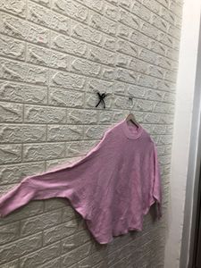 Pink Knit Pullover Sweater🌷🎗️