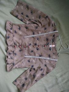 Brown Cottage core Blouse/Top