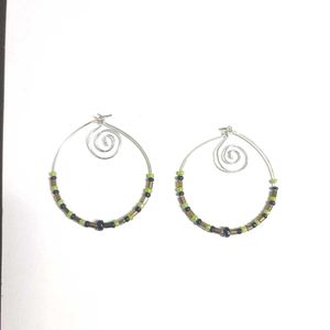 Boho Hoop Earrings 🌀🌿🍄