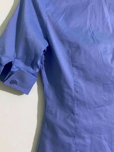 Zara Woman Blue Button Shirt