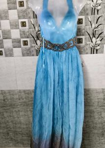 Elegant Blue Evening Gown