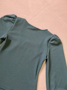 Long Balloon Sleeve Top