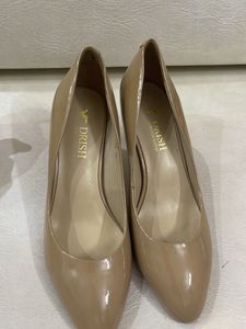 Beige Pointed Toe Heels