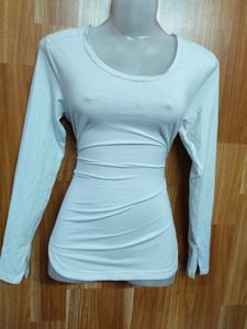 White Long Sleeve Top