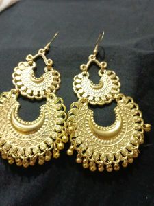 Golden Dangle Earrings