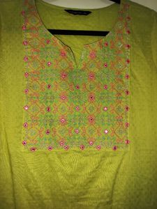 Green Beautiful Kurti