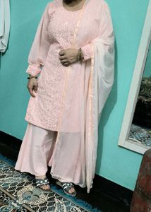 Peach Embroidered Salwar Kameez