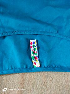 Teal Blue ( Rama )Button-Down Tunic