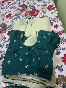 Elegant Saree &amp; Blouse Set