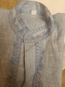 Boys Cotton Embroidered Kurta Pajama