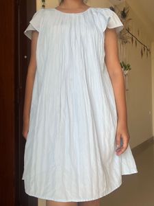White Pleated Dress