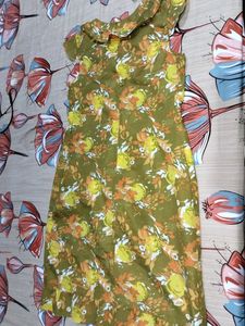 New Condition Midi Dress 👗 Flowered Printing 🤩