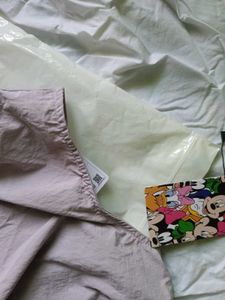Lavender Cropped Drawstring Tank - Size M
