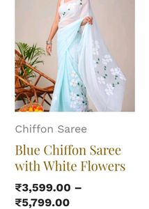 Hand Painted Chiffon Saree