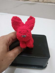 Red Crochet Bunny