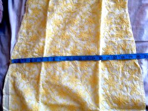 Chikankari Yellow Long Kurti