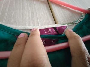 Libas Sleeves Dress With Cotton Ethnic Full Jacket
