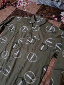 Olive Green Casual Shirt