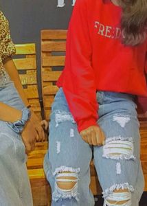 Straight Fit Blue Jeans