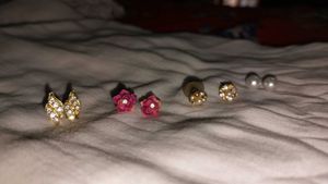 Earring Stud Bundle: Sparkle, Floral &amp; Pearl