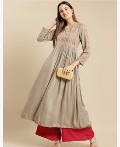 FINAL SALE 🎉Calf Length Anarkali Kurta
