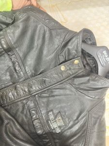 Trelleborg Black Leather Jacket 100% Original