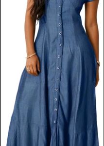 Denim Maxi Dress