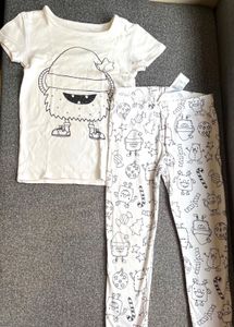 Cute Monster Pajama Set